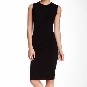Black Knee-Length Shift Dress | Isaac Mizrahi